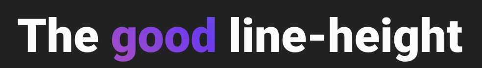 The good line-height